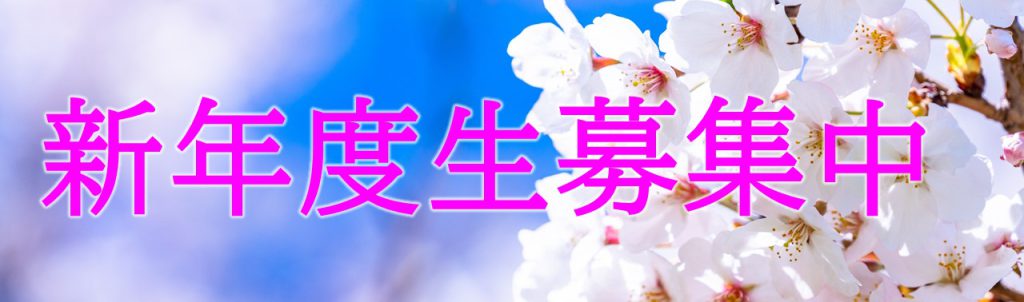 新年度生募集中